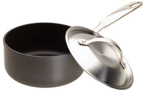 Calphalon Simply Calphalon Nonstick Hard-Anodized Aluminum 1-Quart Saucepan with Stainless-Steel Lid