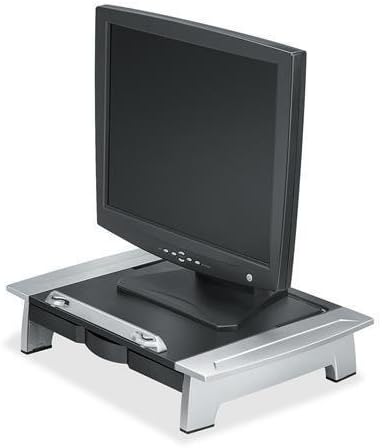 8036601 Office Suites Monitor Riser - 80 lb Load Capacity - 4.2" Height x 19.9" Width x 14.1" Depth - Black
