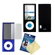 Cbus Wireless Black Silicone Case / Skin / Cover & LCD Screen Protector for Apple iPod Nano - 5th Generation