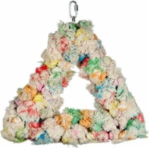 Vo-Toys Amazonia Triangular Swing of Threads 10in Bird Toy
