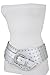 TFJ Women Wide Western Fashion Belt Hip Silver Metal Studded Buckle S M Silver