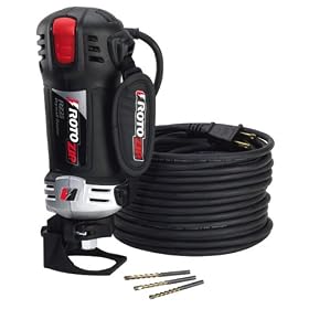 RotoZip RZ25-1100 Drywall Router 5.5 Amp 30,000 RPM Spiral Saw with 50-Foot Cord and 3... by RotoZip