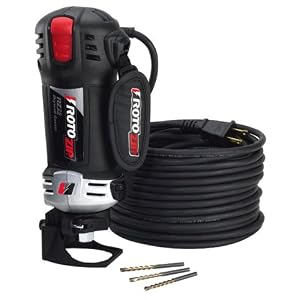 RotoZip RZ25-1100 Drywall Router 5.5 Amp 30,000 RPM Spiral Saw with 50-Foot Cord and 3... by RotoZip
