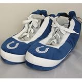 Indianapolis Colts NFL Wrapped Logo Plush Sneaker Slippers