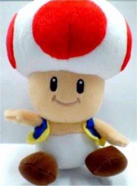 Childrens Toyshop  Toys : Super Mario Bros. Toad Plush Figure