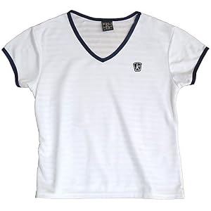 Buy Ladies Balle de Match Victory V-Neck Top-White Navy