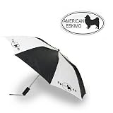 Compact Travel Umbrella featuring the American Eskimo (1.5 X 1.5 X 14 inches)