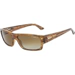 Arnette Wager Men's Polarized Designer Sunglasses/Eyewear - 2025/T5 Striped Havana/Gradient Brown / One Size Fits All
