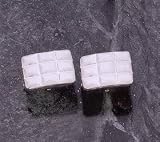 Stainless Steel Cuff Links. 12.75mm Long By 17.5mm Wide