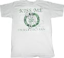 Boston Kiss Me I'm A Celtics Fan Basketball White T-Shirt Tee