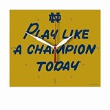 Collegiate 13" High Definition Plaque Clock - Notre Dame / Play Like a Champion Today