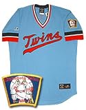 1984 Minnesota Twins Blue Replica Throwback Jersey - Blank