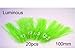 20pcs 100mm Luminous Octopus Squid Skirts Soft Lure Jig Hooks Glow in Dark