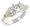 Ladies Channel Set Princess Cut and Pave Set Filigree Diamond Engagement Ring with Round Yellow Diamond Bezel Accents Diamond .29cttw H/i Si2 (Center Stone Not Included) - Size 4.0