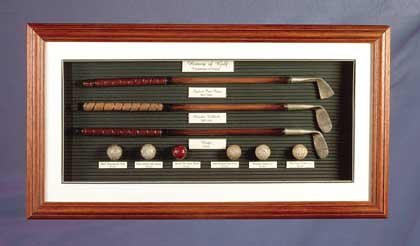 History Of Golf Shadow Box