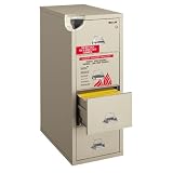 Fire King Insulated File Cabinet, 4-Drawer, 17-3/4'x25'x52-3/4', PHT