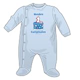 Personalized Mexican Primer Cumpleano Boy - Baby Blue Sleeper - 6 months