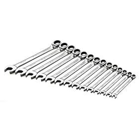 SK 89700 14 Piece 6-Millimeter to 19-Millimeter Reversible G-Pro Metric Ratcheting Wrench... by SK Hand Tool