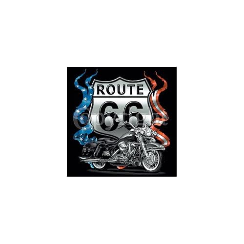 Route 66 Chopper American Flag T-Shirt