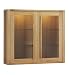 Sonoma Light 2 Door Glazed Top Unit with Lights