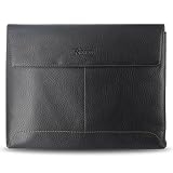 New Fashionable Perfect Fit Premium High Quality Leather Pouch Protective Carrying Case Bag for Apple iPad 3G / WiFi 16GB 32GB 64GB AT&T - Black