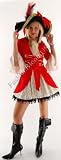 2Pc Pirate Of The Caribbean Pirate Overcoat Sexy Holiday Party Costume