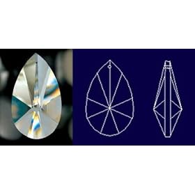 38mm Feng Shui Teardrop Crystal Prisms by Chandeliers