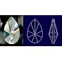 38mm Teardrop Crystal Prisms #873-38