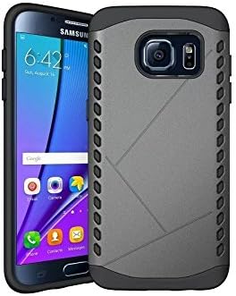 Galaxy S7 Edge Case, WITCASE [Armor Series] Slim Fit Premium Dual Layer Protection Case with Metallic Brush Finish Back with Shock Absorbing TPU Inner Layer for Samsung Galaxy S7 Edge (grey)