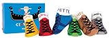 41PWXBuwdtL. SL160  6 Pack Newborn Socks in Reusable Washbag BlueRed