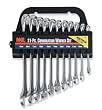 Combination Wrench Set, 8 to 19mm - 11 Pieces