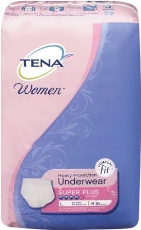 Tena Serenity Women's Super Plus Large, 16 Count (Pack of 2)