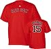 Dustin Pedroia Majestic Name and Number Red Boston Red Sox T-Shirt - Large