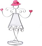 Happy Girl Earring Holder - Pink Heart