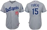 Rafael Furcal Jerseys: Los Angeles Dodgers #15 Grey Authentic Cool Base Jersey (XL/52)