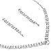 Topwholesalejewel Silver Crystal Rhinestone V Necklace with Crystal Circle Center and Matching Dangle Earrings Jewelry Set