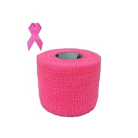Click here to buy Pink Self-Adherent Sports Wrap for Breast Cancer Awareness.