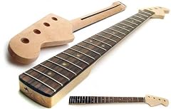 Maple Precision Bass Guitar Neck: 20 Fret Replacement neck with Rosewood fingerboard