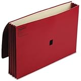 Wilson Jones ColorLife Expanding Wallet, 3" Expansion, Legal Size, 10" x 15", Red