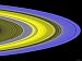 False-Color Image of Saturn's Main Rings Made Using Cassini's Ultraviolet Imaging Spectrograph Astronomy & Space Photographic Poster Print by Stocktrek Images, 16x12
