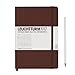 Leuchtturm1917 Medium Size Hardcover A5 Notebook, Ruled Pages, Brown