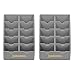 BarberMate 2 Pack Blade Rack Storage Tray - Holds 10 Clipper Blades (Gray)