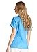 Adar Medical Women's Scoop Neck Smocked Solid Scrub Top