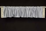 Gray Sari Rod Pocket / Pole Top Valance - Pair