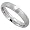 Surgical Steel 4mm Domed Wedding Band Thumb Ring Comfort-Fit Matte Finish, size 5