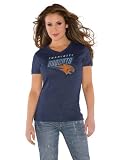 Charlotte Bobcats Navy Women's Primary Logo Tri Blend V Neck T-Shirt- by Alyssa Milano