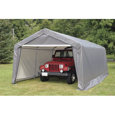 ShelterLogic 12Ft.W House Style Garage-in-a-Box - 20ft.L x 12ft.W x 8ft.H, Model# 62655