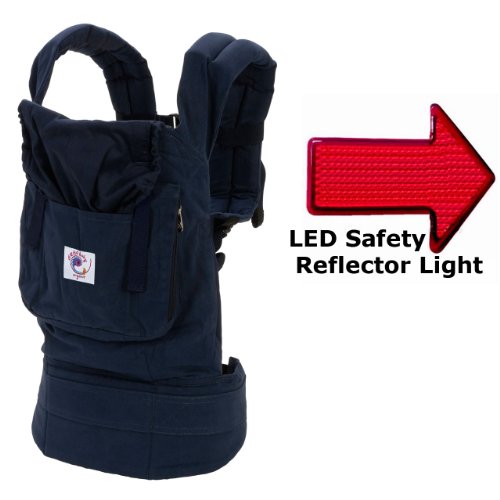 Buy Low Price Cozy Ergo Baby BC12TOM Organic Twill Navy Baby Carrier with Midnight Lining and LED Safety Reflector Light B004UUIS6E