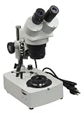 Binocular Stereo Darkfield Gem/Jewel Microscope 10X-20X-30X-60X