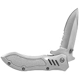 Tactical Knife - Silver - 4 5 inches